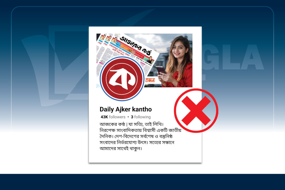 দৈনিক আজকের কণ্ঠ: পত্রিকার ছদ্মবেশে প্রপাগাণ্ডা মেশিন