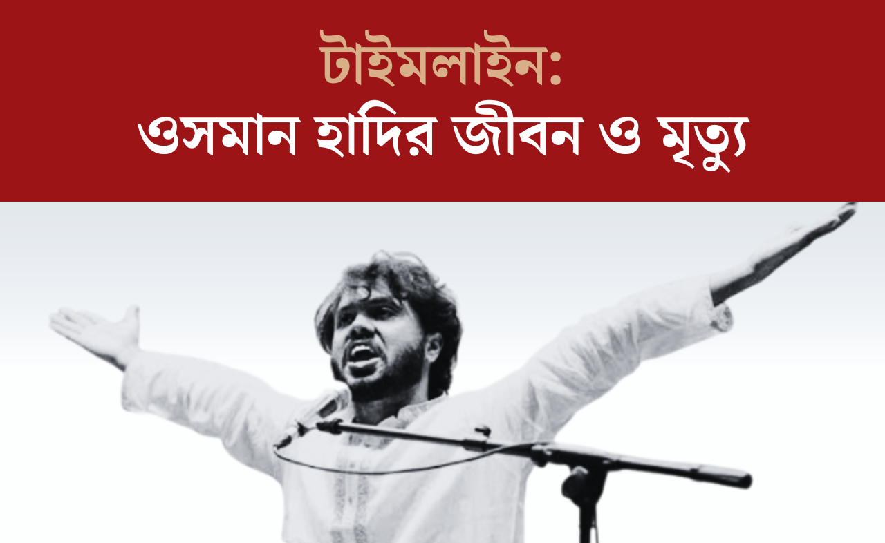 টাইমলাইন:&nbsp;ওসমান হাদির জীবন ও মৃত্যু&nbsp;

